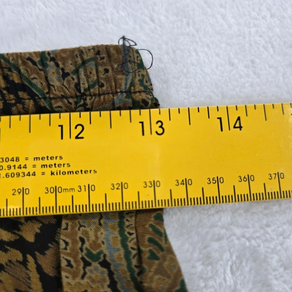 Partridge in a Pear Tree‎ Skirt Set Womens M/L 3pc Skirt Black Gold Paisley Knit